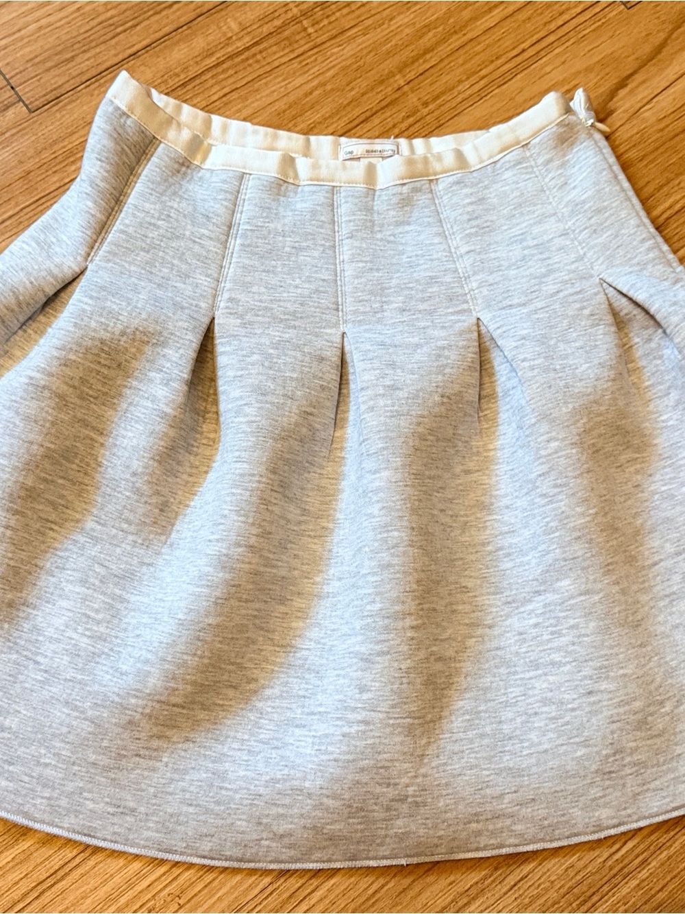 GAP Light Gray Pleated Mini Skirt